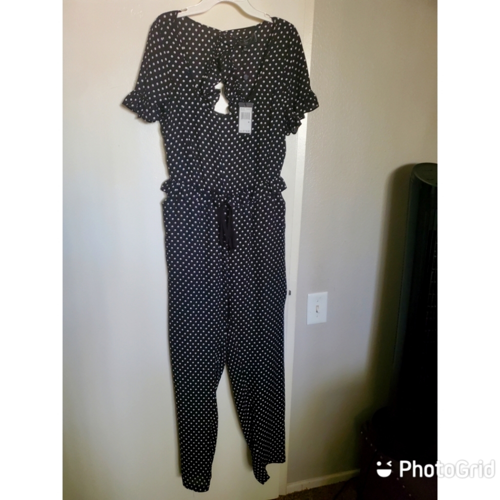 Polka Dot Backless Jumper